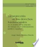 Libro de La Protección De Los Derechos Fundamentales En El ámbito De La Relación De Trabajo En El Ordenamiento Jurídico Español