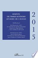 Libro de Estatuto Del Trabajo Autónomo. Ley 20/2007, De 11 De Julio