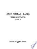 Libro de Obres Completes De Josep Torras I Bages, Volum Ii