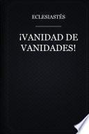 Libro de Vanidad De Vanidades