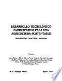 Libro de Desarrollo Tecnológico Participativo Para Una Agricultura Sustentable