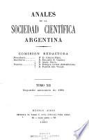 Libro de Anales De La Sociedad Científica Argentina
