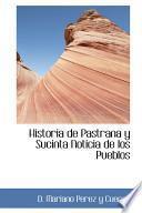 Libro de Historia De Pastrana Y Sucinta Noticia De Los Pueblos