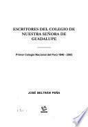 Libro de Escritores Del Colegio De Nuestra Señora De Guadalupe