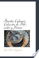 Libro de Asuntos Cubanos, Colecci=n De Artf。ulos Y Poesf,s