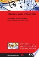 Libro de Observar Para Interpretar.