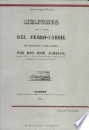 Libro de Memoria Sobre El Proyecto Del Ferrocarril De Albacete A Cartagena