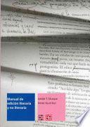 Libro de Manual De Edición Literaria Y No Literaria
