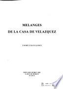 Libro de Mélanges De La Casa De Velázquez