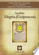 Libro de Apellido Alegría (guipuzcoa)