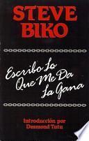 Libro de Escribo Lo Que Me Da La Gana