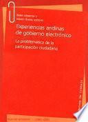 Libro de Experiencias Andinas De Gobierno Electrónico