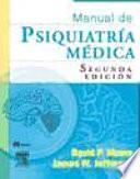 Libro de Manual De Psiquiatría Médica