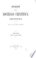 Libro de Anales De La Sociedad Científica Argentina
