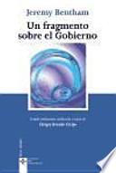 Libro de Un Fragmento Sobre El Gobierno
