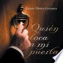 Libro de Quién Toca A Mi Puerta