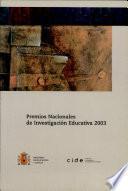 Libro de Premios Nacionales De Investigación Educativa 2003