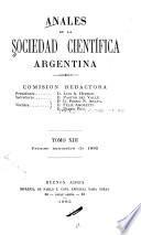 Libro de Anales De La Sociedad Científica Argentina