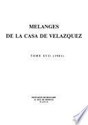 Libro de Mélanges De La Casa De Velázquez