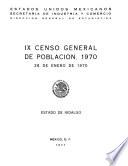 Libro de Ix Censo General De Población 1970. 28 De Enero De 1970