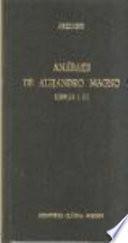 Libro de Anábasis De Alejandro Magno: Libros I Iii