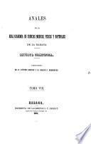 Libro de Anales De La Academia De Ciencias Médicas, Físicas Y Naturales De La Habana
