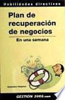 Libro de Plan De Recuperación Del Negocio En Una Semana