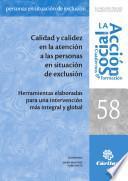 Libro de Calidad Y Calidez En La Atención A Las Personas En Situación De Exclusión
