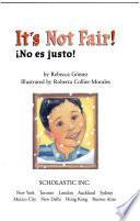 Libro de No Es Justo!