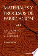 Libro de Materiales Y Procesos De Fabricación