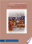 Libro de Historische Pragmatik Und Historische Varietätenlinguistik In Den Romanischen Sprachen