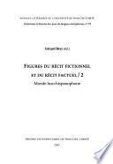Libro de Figures Du Récit Fictionnel Et Du Récit Factuel, Ii