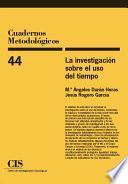 Libro de La Investigación Sobre El Uso Del Tiempo
