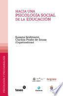 Libro de Hacia Una Psicologia Social De La Educacion