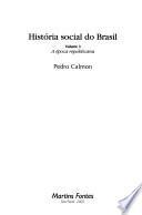 Libro de História Social Do Brasil: A época Republicana