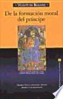 Libro de De La Formación Moral Del Príncipe