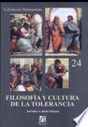 Libro de Filosofía Y Cultura De La Tolerancia
