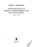 Libro de Antología De La Poesía Latinoamericana De Vanguardia, 1916 1935