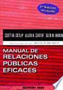 Libro de Manual De Relaciones Públicas Eficaces