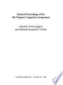 Libro de Selected Proceedings Of The 9th Hispanic Linguistics Symposium