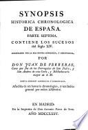 Libro de Synopsis Historia Chronologica De Espana…