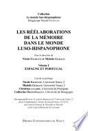 Libro de Les Réélaborations De La Mémoire Dans Le Monde Luso Hispanophone: Espagne Et Portugal