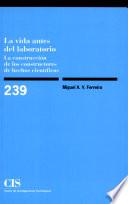 Libro de La Vida Antes Del Laboratorio