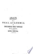 Libro de Anales De La Academia De Ciencias Medicas, Físicas Y Naturales De La Habana