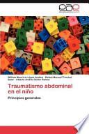 Libro de Traumatismo Abdominal En El Niño