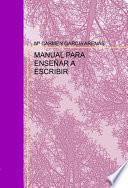 Libro de Manual Para EnseÑar A Escribir