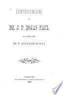 Libro de Contestacion Al Libro Del Dr. F. González Guinán