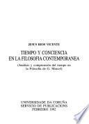 Libro de Tiempo Y Conciencia En La Filosofía Contemporánea