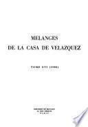 Libro de Mélanges De La Casa De Velázquez