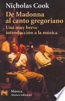 Libro de De Madonna Al Canto Gregoriano